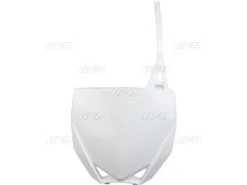 Bihr Plaque Numéro Frontale UFO Blanc Yamaha YZ65