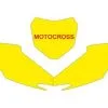Bihr Fonds De Plaque BLACKBIRD Jaune Honda CRF250R/450R