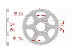 Bihr Couronne AFAM Acier Standard 14100 - 420 - 32 Dents