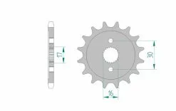 Bihr Pignon AFAM Acier Standard 20108 - 428 - 15 Dents