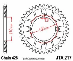 Supprimer Couronne JT SPROCKETS Alu Ultra-Light Anti-boue 217 - 428 - 49 Dents