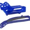 Bihr Kit Guide Chaîne + Patin De Bras Oscillant POLISPORT Bleu Yamaha YZ250/450F