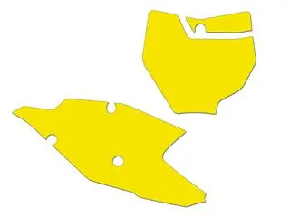 Bihr Fonds De Plaque BLACKBIRD Jaune KTM SX/SX-F 1 Bihr Fonds De Plaque BLACKBIRD Jaune KTM SX/SX-F