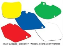 Bihr Fonds De Plaque BLACKBIRD Blanc Yamaha YZ85