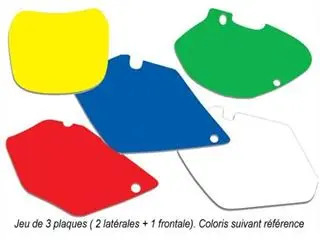 Bihr Fonds De Plaque BLACKBIRD Blanc Yamaha YZ85 1 Bihr Fonds De Plaque BLACKBIRD Blanc Yamaha YZ85