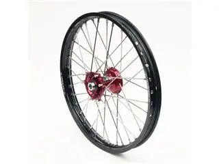 Bihr Roue Avant Complète ART 21x1,60x36T Jante Noir/moyeu Rouge/rayons Argent/têtes De Rayons Argent 1 Bihr Roue Avant Complète ART 21x1,60x36T Jante Noir/moyeu Rouge/rayons Argent/têtes De Rayons Argent