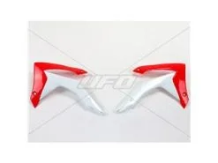 Bihr Ouïes De Radiateur UFO Rouge/blanc Honda CRF250R/450R