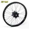 Bihr Roue Arrière Complète HAAN WHEELS 19x2,15x36T Jante Noir/moyeu Noir/rayons Argent/têtes De Rayons Argent