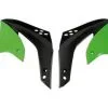 Bihr OUIES DE RADIATEUR NOIR/VERT POUR KX250F 2006-08