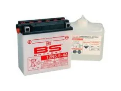 Bihr Batterie BS BATTERY 12N5.5-4A Conventionnelle Livrée Avec Pack Acide