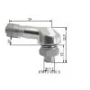 Valve Pneumatique Alu BIHR Ø8,5mm Argent
