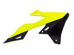 Bihr Ouïes De Radiateur RACETECH Jaune Fluo/noir Suzuki RM-Z450