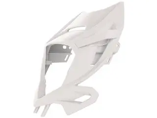 Bihr Plaque Phare POLISPORT Blanc Beta 2 Bihr Plaque Phare POLISPORT Blanc Beta – Image 2