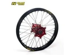 Bihr Roue Arrière Complète HAAN WHEELS A60 19x2,15x36T Jante Noir/moyeu Or/rayons Argent/têtes De Rayons Argent