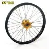 Bihr Roue Avant Complète HAAN WHEELS 16x3,50x36T Jante Noir/moyeu Or/rayons Argent/têtes De Rayons Argent