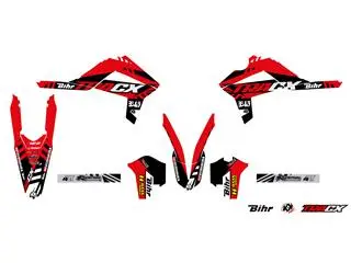 Bihr Kit Déco KUTVEK Tracx Rouge Gas Gas 1 Bihr Kit Déco KUTVEK Tracx Rouge Gas Gas