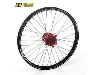 Bihr Roue Avant Complète HAAN WHEELS A60 21x1,60x36T Jante Noir/moyeu Rouge/rayons Argent/têtes De Rayons Argent 1 Bihr Roue Avant Complète HAAN WHEELS A60 21x1,60x36T Jante Noir/moyeu Rouge/rayons Argent/têtes De Rayons Argent