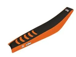 Bihr Housse De Selle Blackbird Double Grip 3 Noir/orange KTM