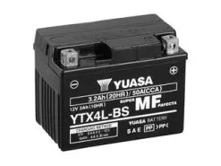 Bihr Batterie YUASA YTX4L-BS Sans Entretien Livrée Avec Pack Acide
