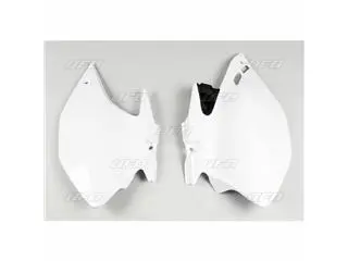 Bihr Plaques Latérales UFO Blanc Yamaha WR250F/450F 1 Bihr Plaques Latérales UFO Blanc Yamaha WR250F/450F