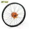 Bihr Roue Avant Complète HAAN WHEELS 16x3,50x36T Jante Noir/moyeu Orange/rayons Noir/têtes De Rayons Orange