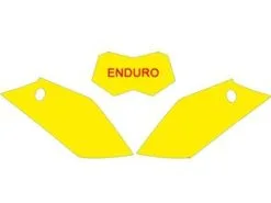 Supprimer Fonds De Plaque BLACKBIRD Jaune Gas Gas