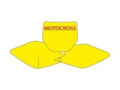 Bihr Fonds De Plaque BLACKBIRD Blanc Kawasaki KX450F