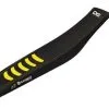 Bihr Housse De Selle Blackbird Double Grip 3 Noir/jaune Husqvarna