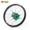 Bihr Roue Arrière Complète HAAN WHEELS A60 18x2,15x36T Jante Noir/moyeu Vert/rayons Argent/têtes De Rayons Argent