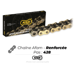 Bihr Chaîne De Transmission Afam - Renforcée -Pneu De Moto Soldes Boutique chaines Afam 428 renforcee