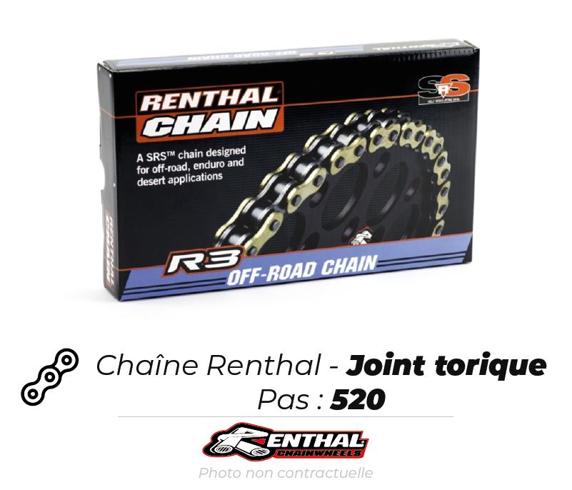 Bihr Chaîne De Transmission Renthal - Joint Torique 1 Bihr Chaîne De Transmission Renthal - Joint Torique