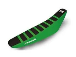 Bihr Housse De Selle Blackbird Zebra Noire/verte Kawasaki KX-F250/450