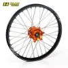 Bihr Roue Avant Complète HAAN WHEELS A60 21x1,60x36T Jante Noir/moyeu Orange/rayons Noir/têtes De Rayons Orange