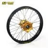 Bihr Roue Arrière Complète HAAN WHEELS 16x1,85x32T Jante Noir/moyeu Or/rayons Argent/têtes De Rayons Argent