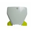 Bihr Plaque Numéro Frontale RACETECH Blanc/Yellow Husqvarna TC/FC