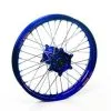 Bihr Roue Arrière Complète HAAN WHEELS 12x1,60x36T Jante Bleu/moyeu Bleu/rayons Argent/têtes De Rayons Argent