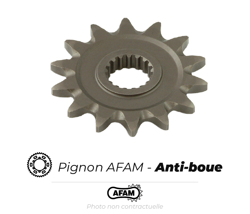 Bihr Pignon Acier AFAM Anti-boue 1 Bihr Pignon Acier AFAM Anti-boue