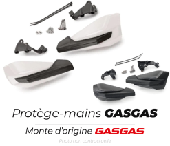 Protège-mains GasGas Factory Racing Noir Et Blanc